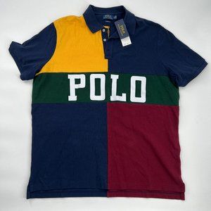 Multicolor Polo Ralph Lauren Rugby Polo Shirt Mens XL Classic Fit